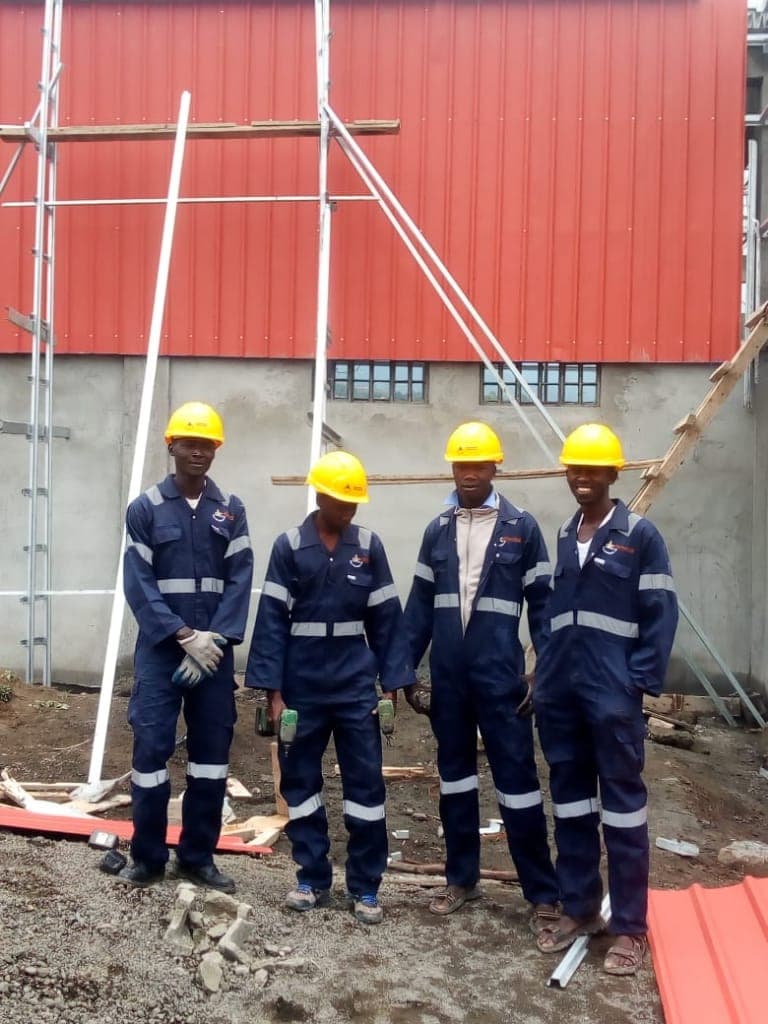 SMAF Construction team of workers on site